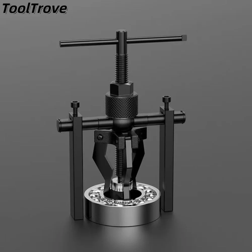 3-Jaw Inner Bearing Puller, Multi-purpose Mini Inner Hole Bearing Extractor, Heavy Duty Bearing Remover Puller for Inner Bearing