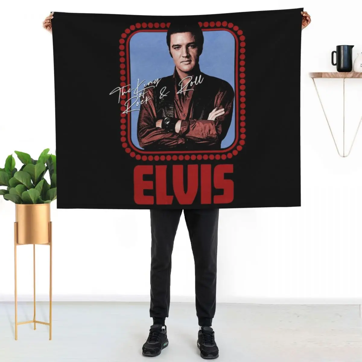 Music Official Rock N Roll Vintage Throw Blanket Blankets For Bed Decoratives Loose Vintage Cute blankets ands Blankets