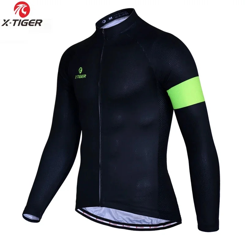 X-Tiger Winter Thermal Fleece Cycling Jerseys Invierno Ropa Ciclismo Long Sleeve Bicycle Clothing MTB Bike Clothes Sportswear