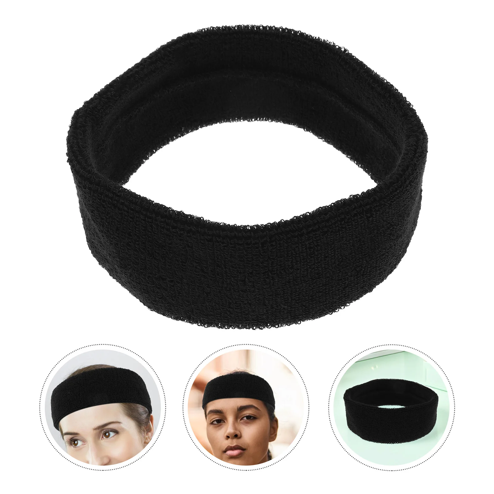 

10Pcs Running Headband for Women Men Sweat Absorbing Exercise Headbands Non-Slip Sports Yoga Gym Fitness Headband Lightweight