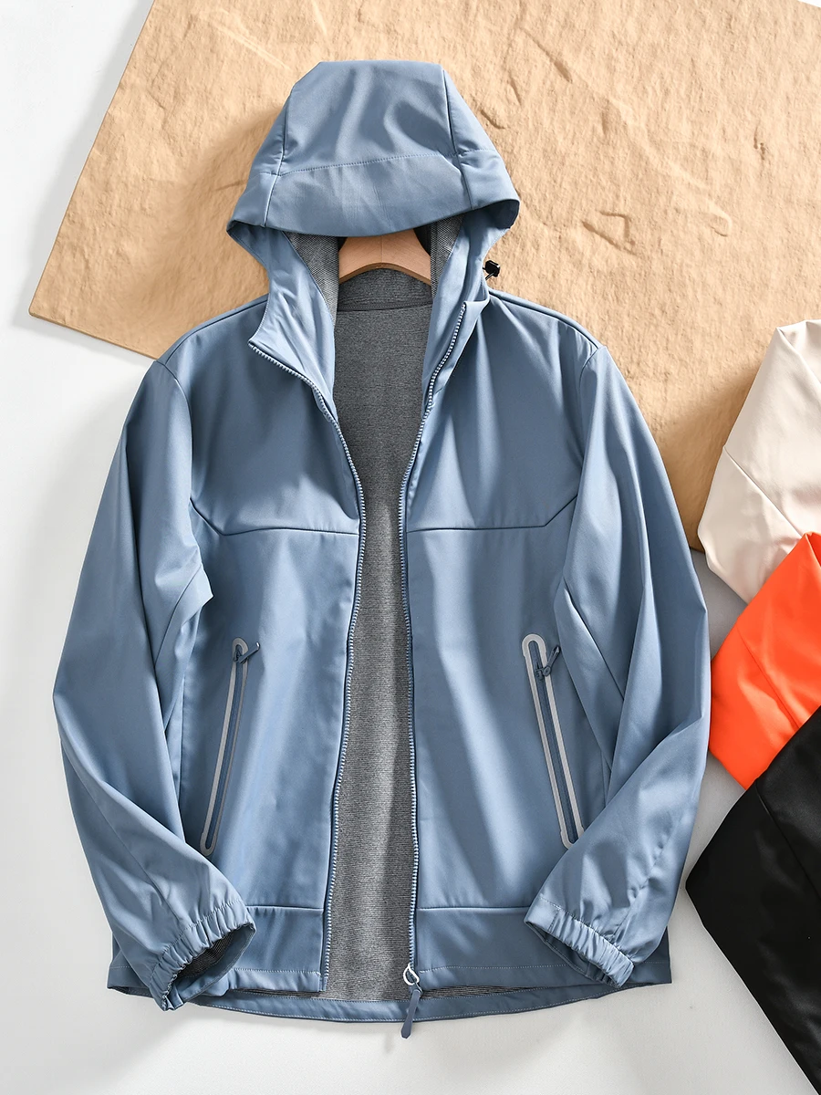 

Three-Proof Technology Fabric Outdoor Men's Soft Jacket Windproof Waterproof Hooded Composite Warm Fleece Autumn Winter...