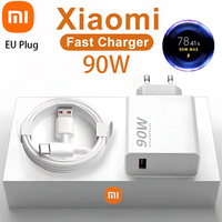 Xiaomi 90W Charger Fast Charge Quick USB 3.0 Type- C Charging Cable EU Charge Adapter For Redmi Note 13 Xiaomi 15 14 Ultra