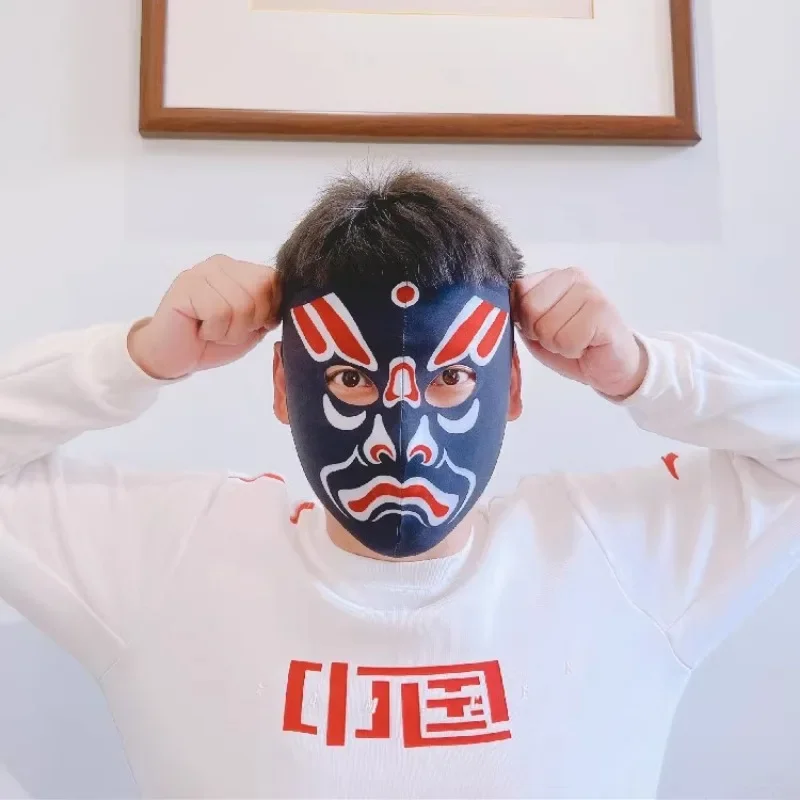 Imitation hand-painted face mask, printing mask, Sichuan Opera changing custom mask 3D printing face mask