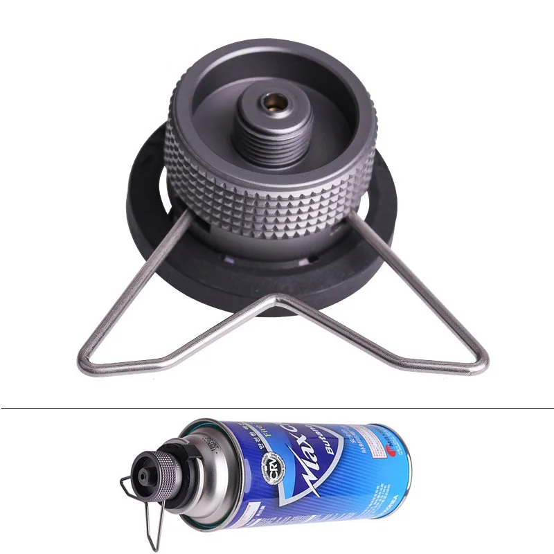 

Steel Gas Stove Adapter Camping xbz10 Long Gas Tank Connector Self Close Converter