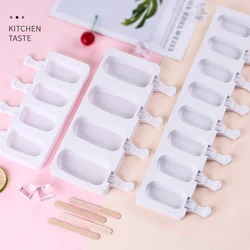 Ice Cream Molds Silicone Food Grade Ice Pop Cube Popsicle Mold With Sticks Dessert DIY Magnum Cake Mold Ice Cream Maker