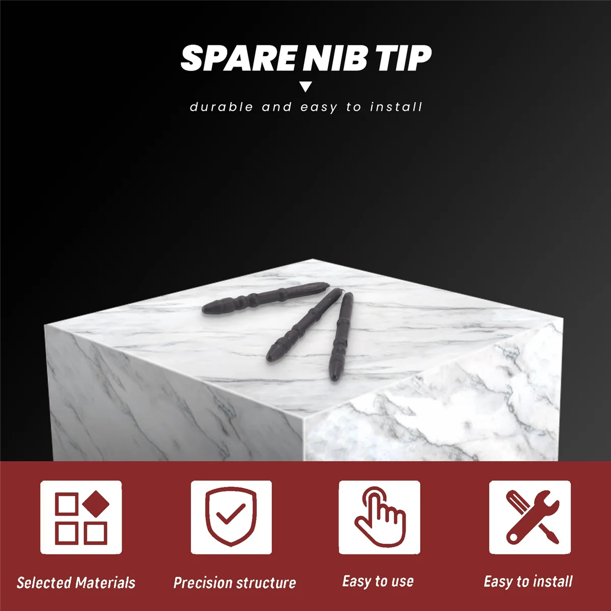 Available 3 Pack for Surface Pro 3 Pen Tip 3Pcs Replacement Tips Refill for Surface Pro 3 Contact Stylus Pen