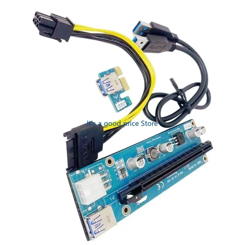 PCIE 1x إلى 16x محول بطاقة الرسومات الخارجية مع كابل USB3.0 لألعاب الكمبيوتر المحمول Multimedia Solution Computer Computer