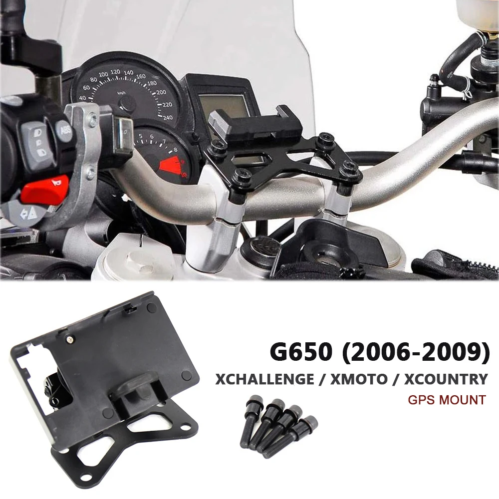 

Motorcycle Phone Mount Holder GPS Stand Bracket Navigation Plate For BMW G 650 Xcountry Xchallenge Xmoto 2006 20007 2008 2009