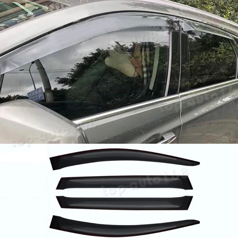 Smoke Black Window Visor Vent Shades Sun Rain Guard For Cadillac XT4 2019-2023