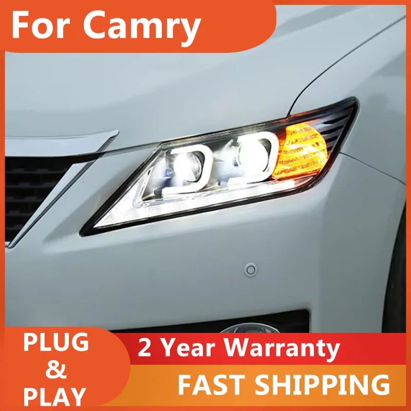 

Car Styling Head Lamp Case For Toyota Camry V50 2012 2013 2014 Headlights Camry Head Light DRL H7 HID Xenon Low Beam