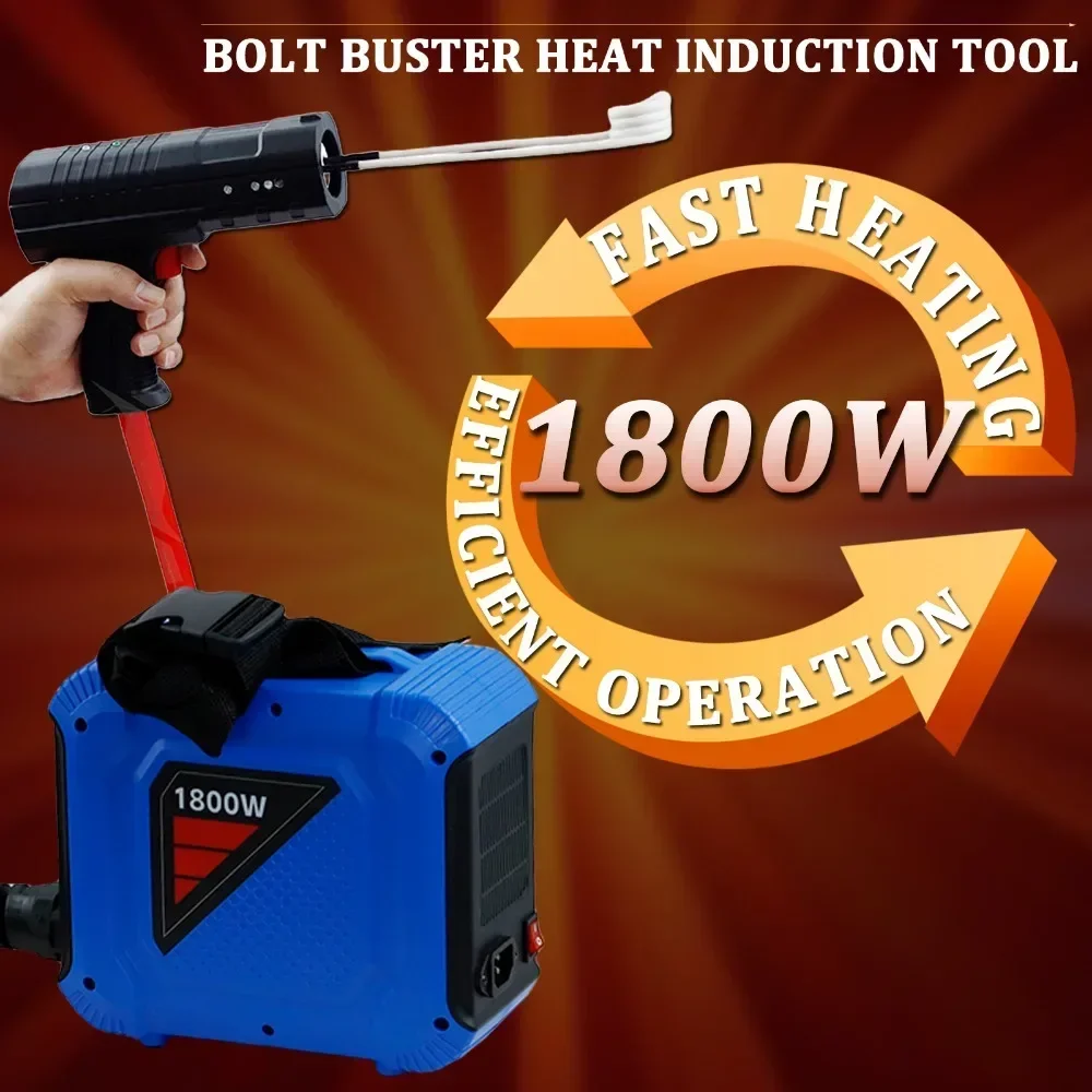1800W Split Type Portable Induction Heater 110V/220V Flameless Induction for Car Repair Bolt Remover Tools