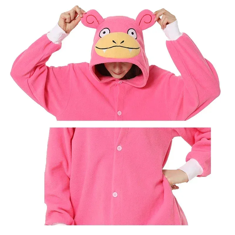 Sky06 TAKARA TOMY Slowpoke disfraz de Cosplay Onesies Kigurumi mujeres ropa de casa de animales para adultos dibujos animados Halloween polar Jump66liU &