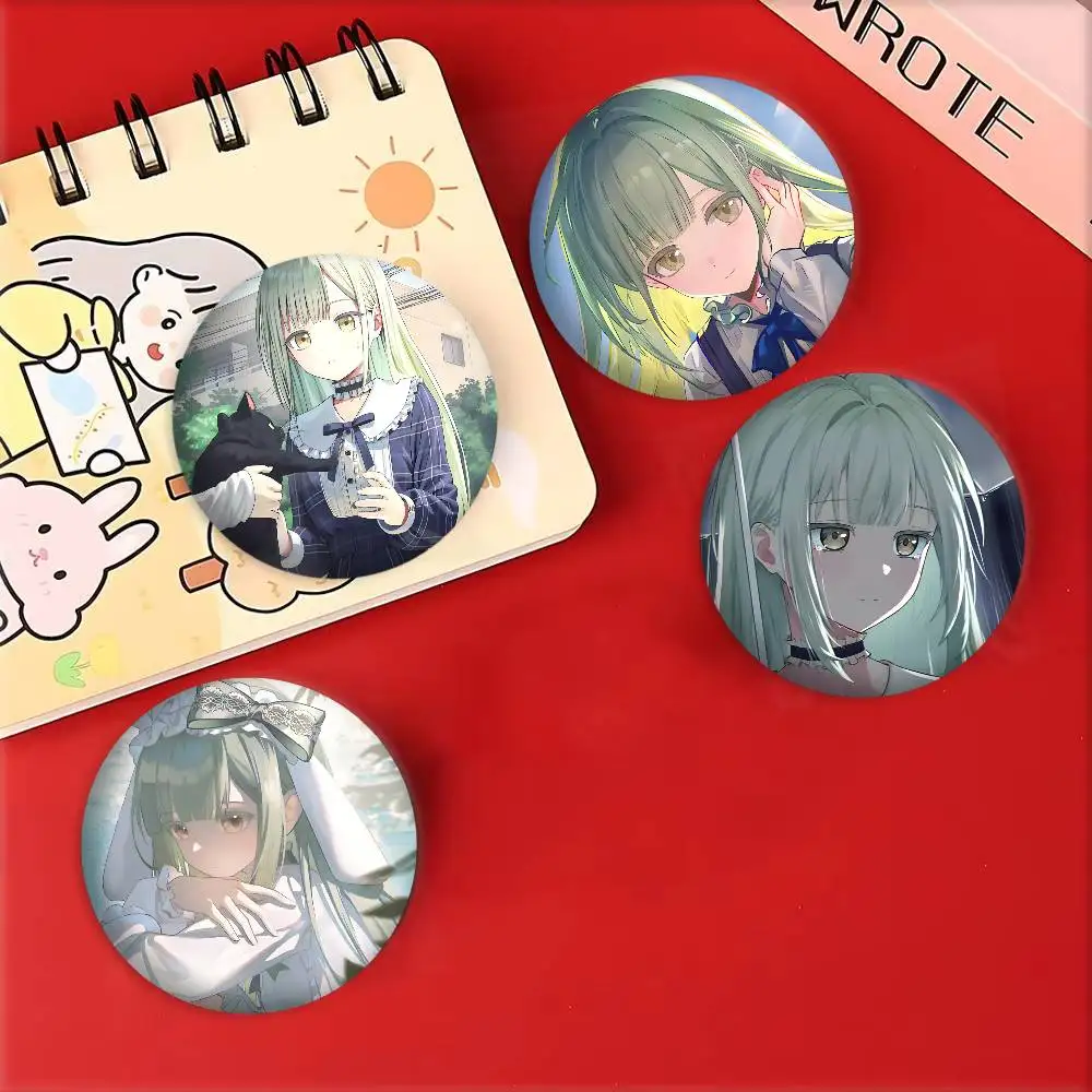 أنيمي فتاة B-BanG حلم Mutsumi Wakaba شارات شارة ليزر مستديرة الكرتون بروش الملابس ظهره اكسسوارات التلبيب