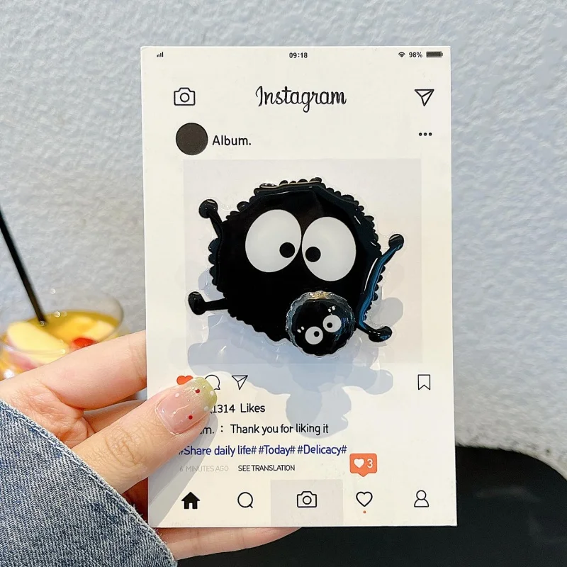 

Корейский милый мультяшный поворотный фурбольный держатель Tok Griptok, держатель для телефона, подставка для iPhone 15, Samsung, универсальный держатель для аксессуаров