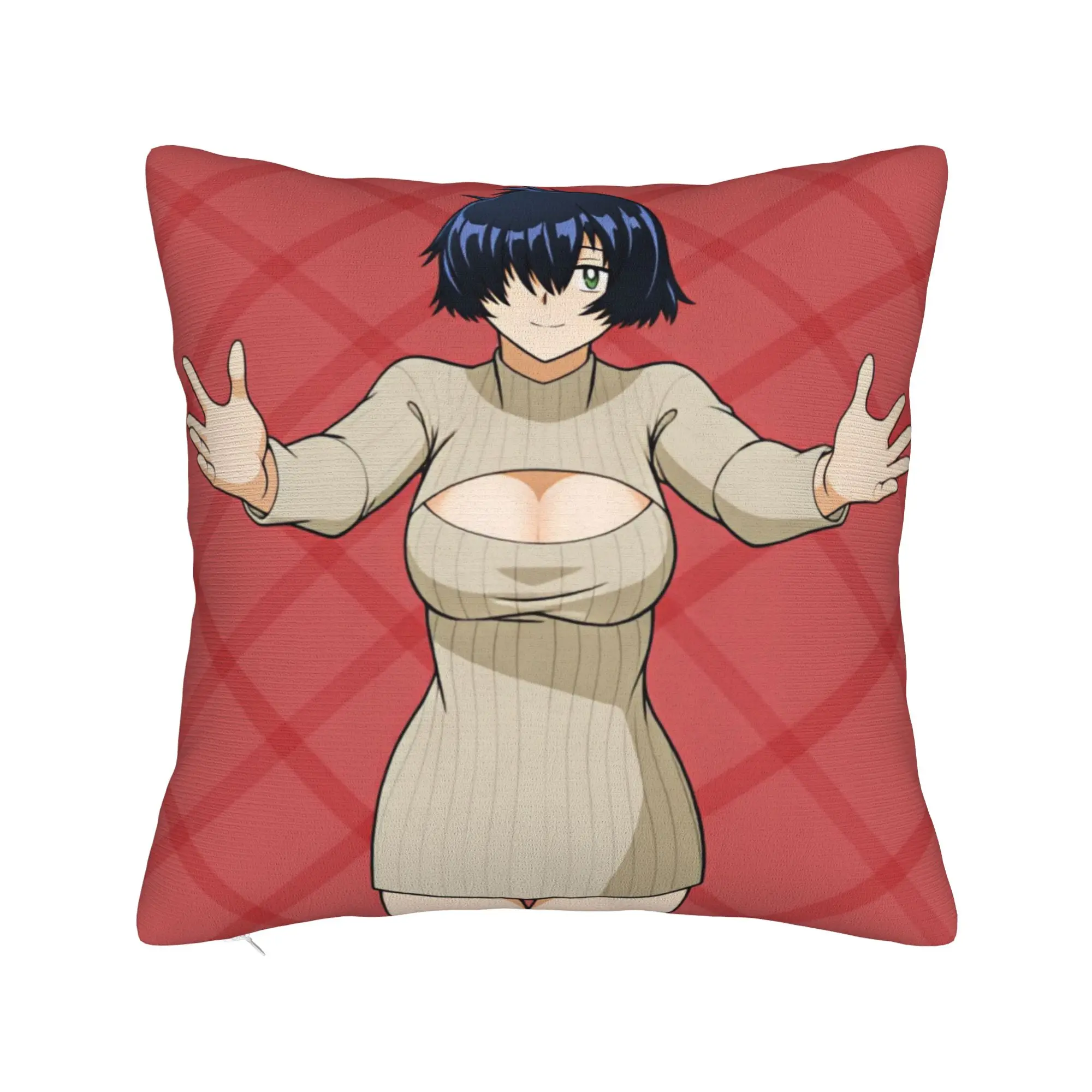 Pillow Cover Urabe Mikoto Mysterious Girlfriend X  Vintage Pillow Case For Chair Sofa Home Decor Pillowcases