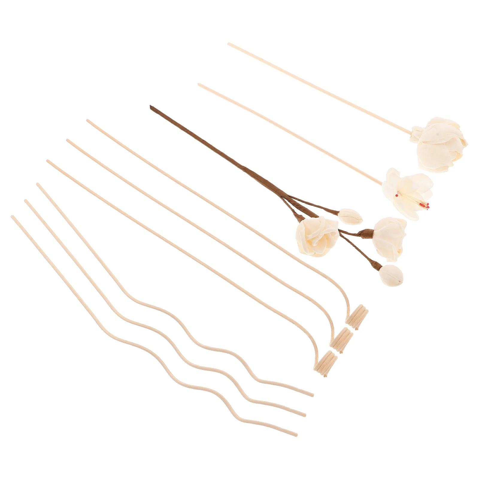 

9Pcs Rattan Aromatherapy Diffuser Sticks Essential Oil Scent Home Bathroom Office Fragrance Enhancer House Scent Diffuser