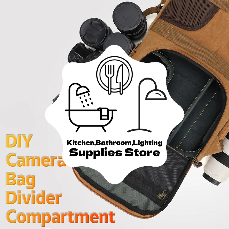 Compartments Replacement for DIY Camera, Portable Backpack Lenses Separator, Dividers Partition, Knapsack Bag