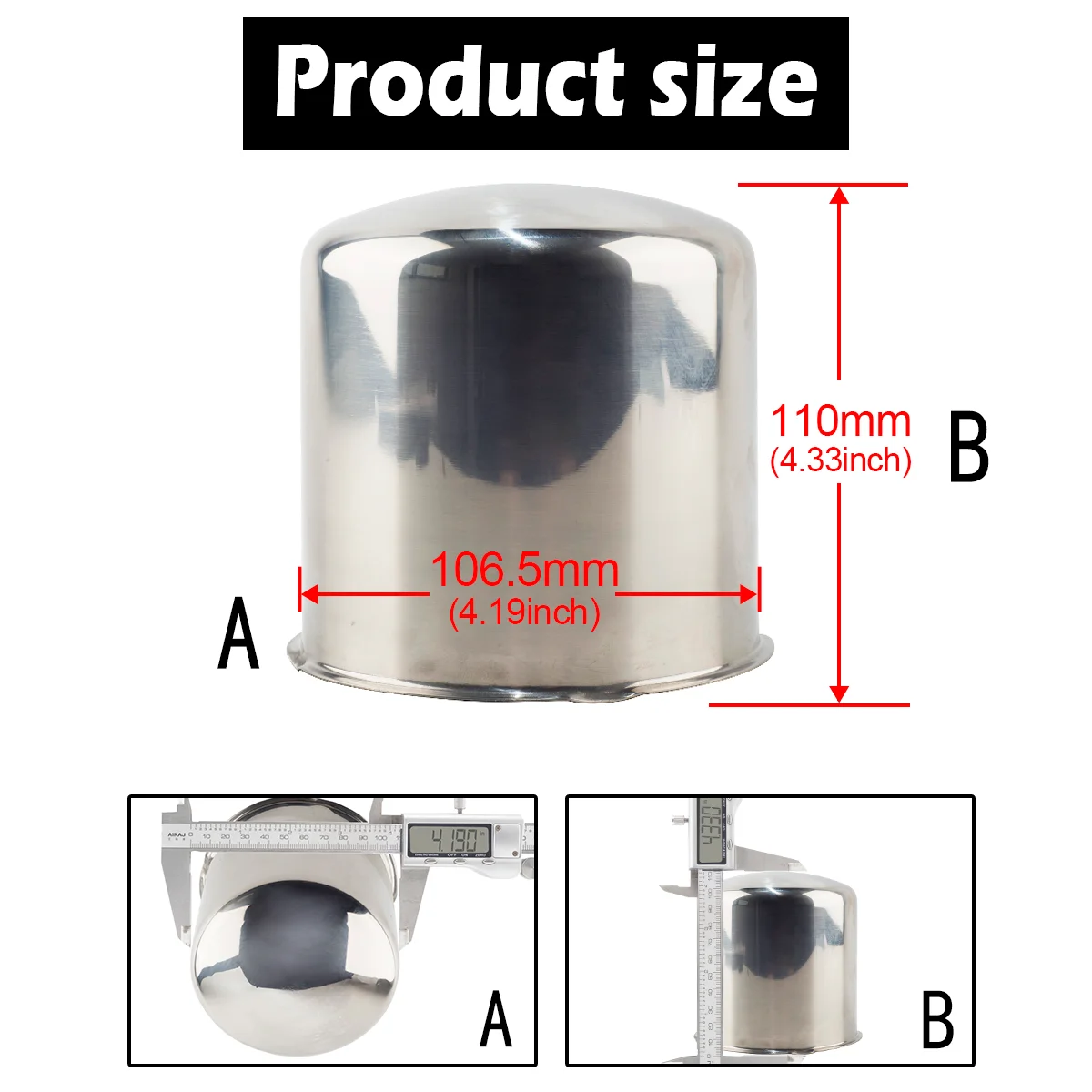 Eloxiumy 2pcs or 4pcs 108mm Trailer Wheel Center Caps For Truck SUV RV Wheel Rim Auto Replacement Parts Car Styling Accessories view 6