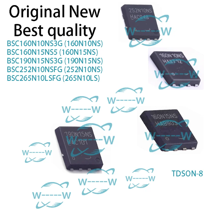 5-50PCS BSC160N10NS3G 160N10NS BSC160N15NS5 160N15NS BSC190N15NS3G 190N15NS BSC252N10NSFG 252N10NS BSC265N10LSFG 265N10LS MOSFET