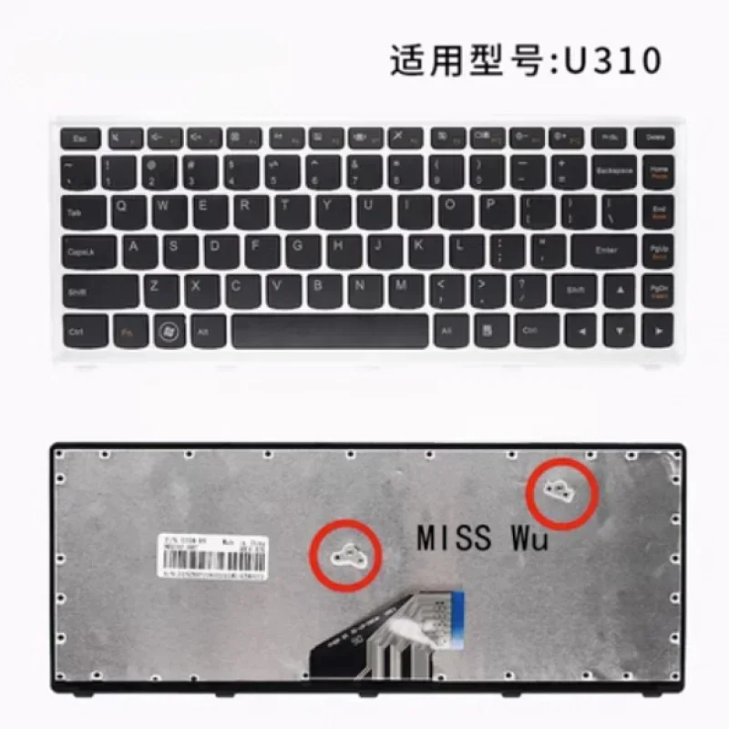 New Genuine Laptop Keyboard Compatible for LENOVO IdeaPad U310 U410 Z460A Z465G Z460 U460 U460A Z465 Z460G Z465A