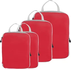 Travel Compression Packing Cubes Luggage Organizer for Carry on Luggage Large Capacity Suitcase Bags Set Waterproof Storage Bags