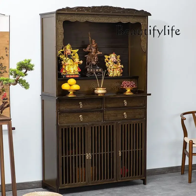 Shrine Offering Table Household Buddha Counter Idol Cabinet Shrine Economical Offering Table Shrine