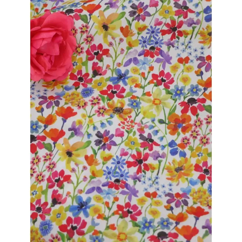 Rêve d'été 100% coton tissu 80S comme la liberté impression numérique pour coudre des robes en tissu jupe enfants concepteur matériau doux