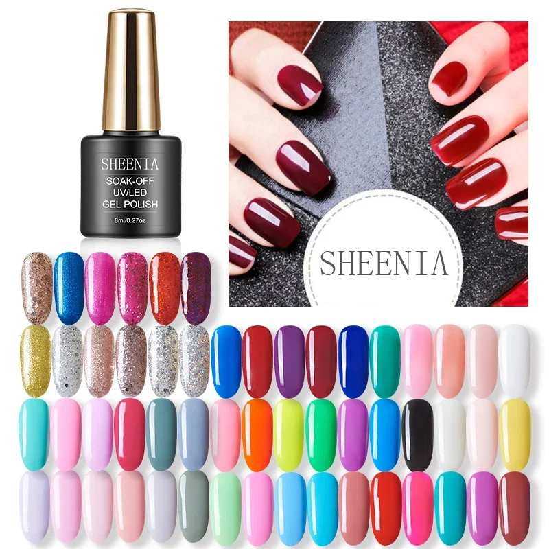 SHEENIA UV Gel Polish One Step Gel Lacquer VENALISA Soak off Organic UV LED Nail Gel Varnish Nail Art Salon New Arrival Varnish