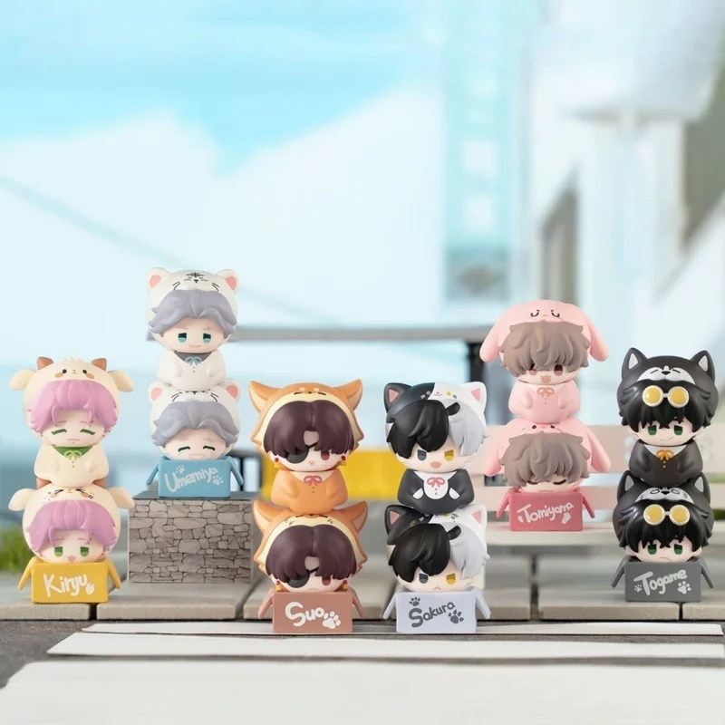 Boneka Figur Anime Mini Lucu Asli Baru, Kotak Buta, Aksesoris Dekorasi Meja, Mainan, Tas Tebakan, Dekorasi Meja, Hadiah