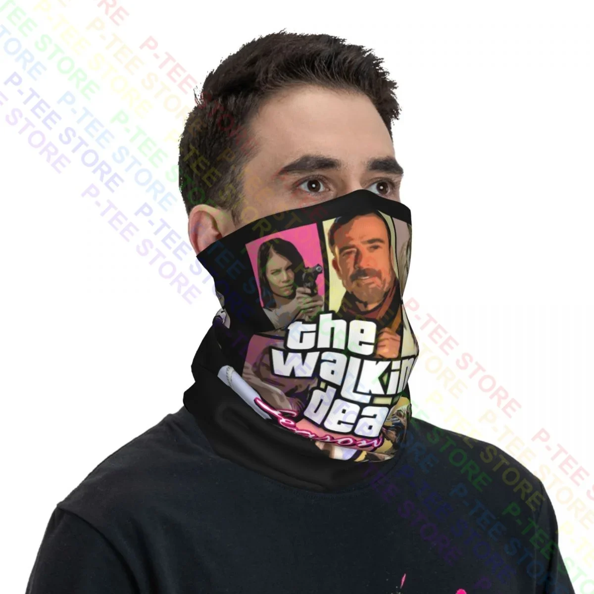 The Walking Dead Rick Grimes Daryl Dixon Neegan Neck Gaiter Bandana Scarf Face Mask Summer Fishing Neck Warmer