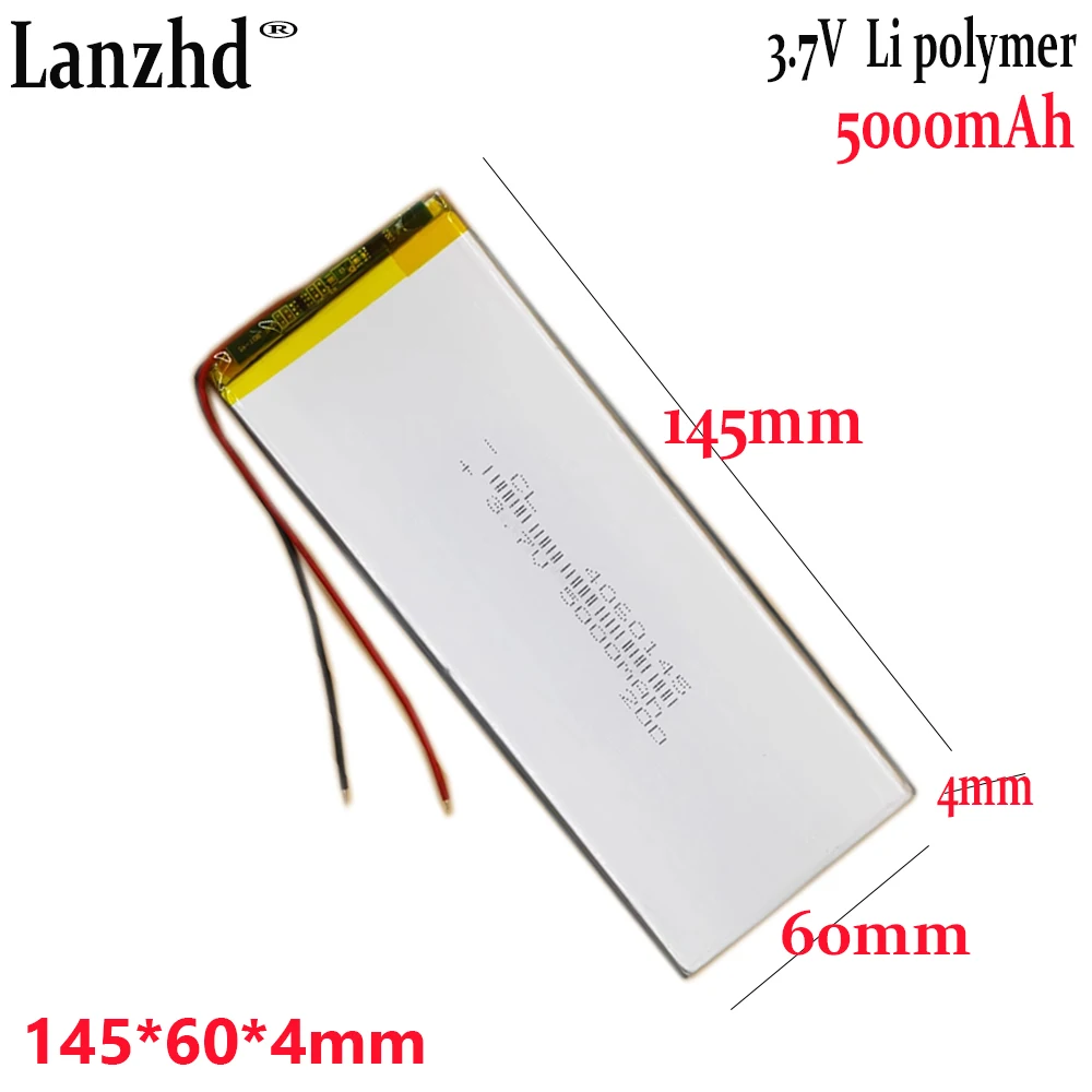 1-20pcs 4060145 Li Polymer universal built-in battery cell 3.7V 5000mAh For Tablet computer game console monitoring device