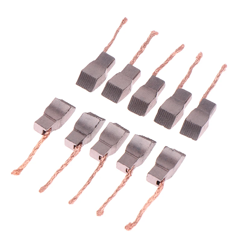Bundle of 10 Automotive Fan Motor Brushes, Suits 12V 24V 48V DC Motors
