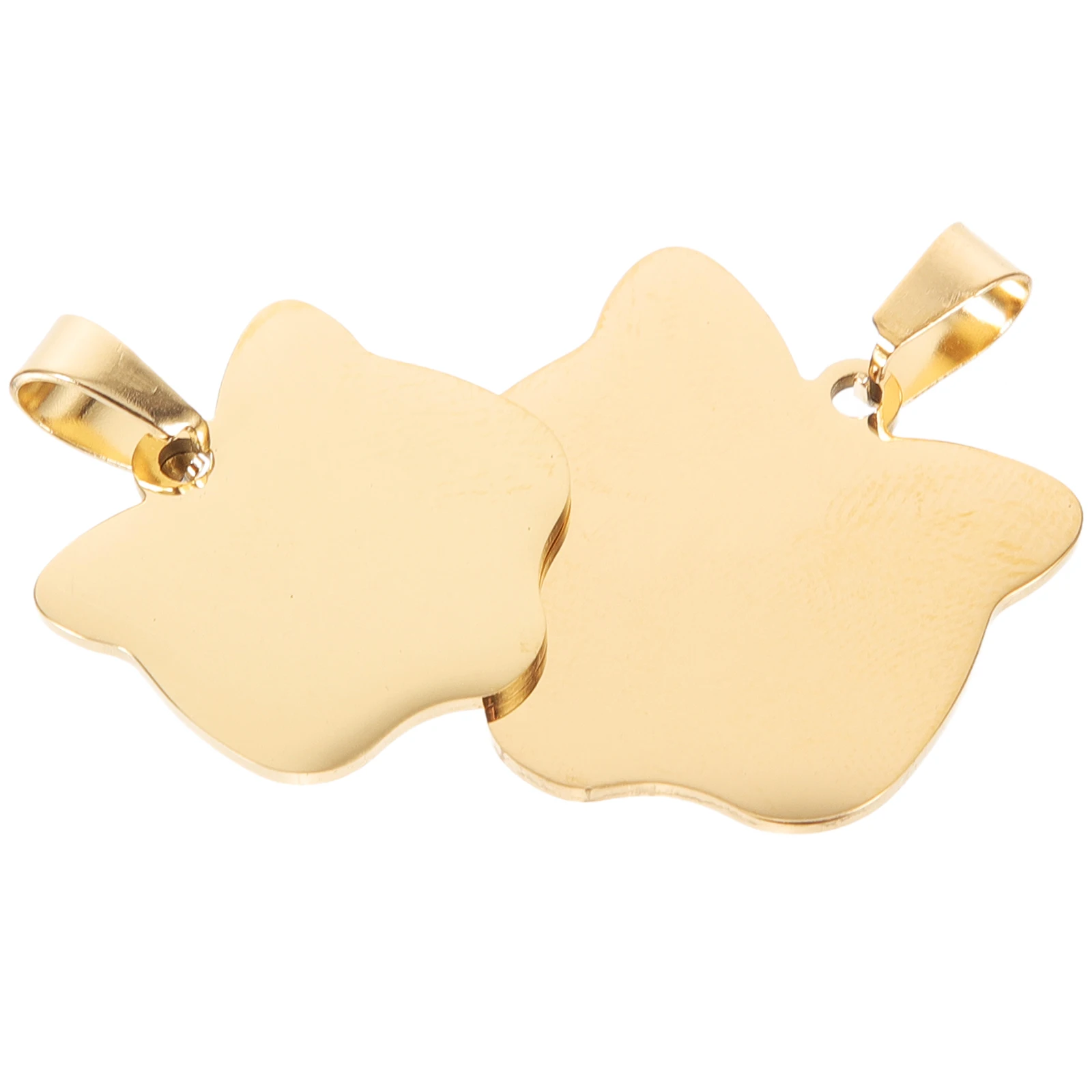 

2 Pcs Stainless Steel Dog Tag Small Personalized Pet Name Metal Tags Custom Engraving Safe Material Longtime Use Suitable Dogs