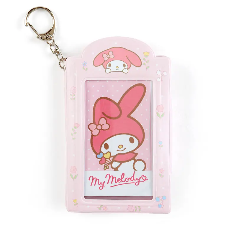 Sanrio Cartoon Card Holder Cinnamoroll Mymelody Tuxedosamid Photo Folder Keychain Note Bag Pendant Anime Action Figures Toys