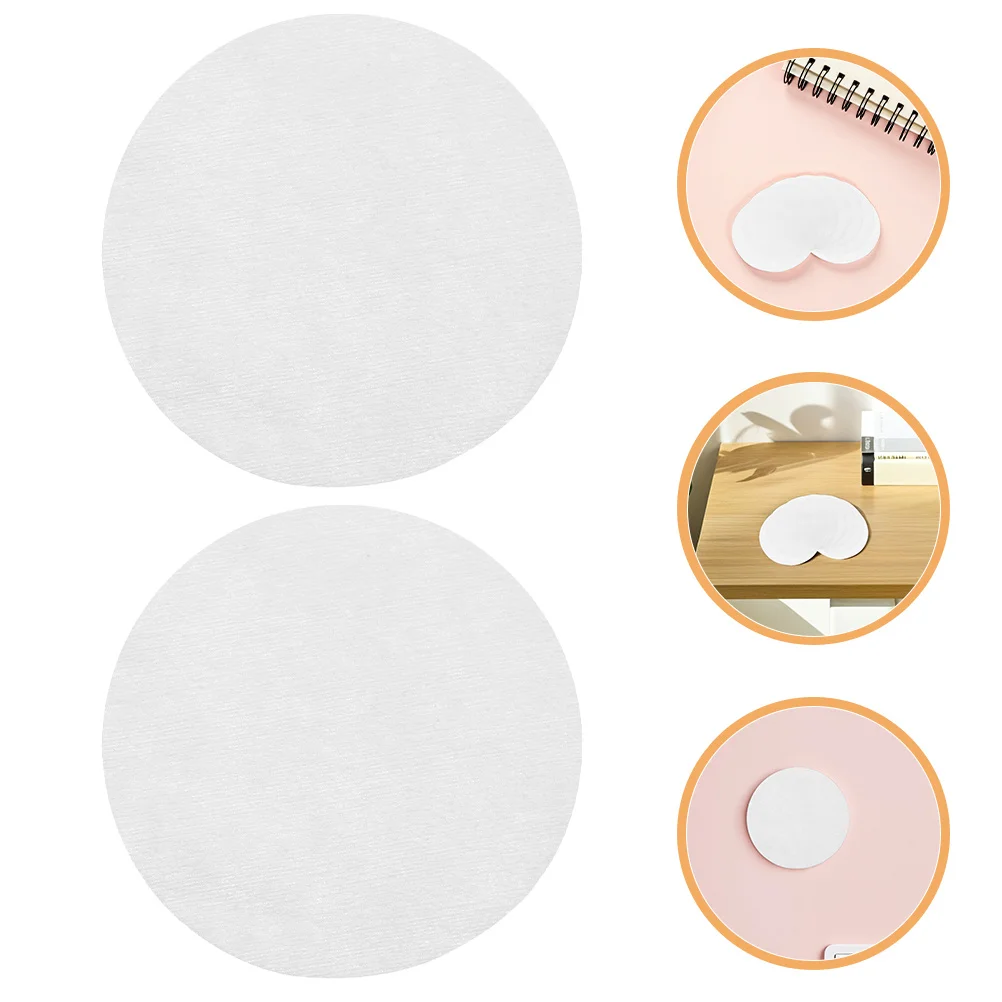100 almofadas removedoras de maquiagem redondas macias não tecidas almofadas de limpeza facial para remoção de maquiagem almofada de uso de viagem para rosto limpo