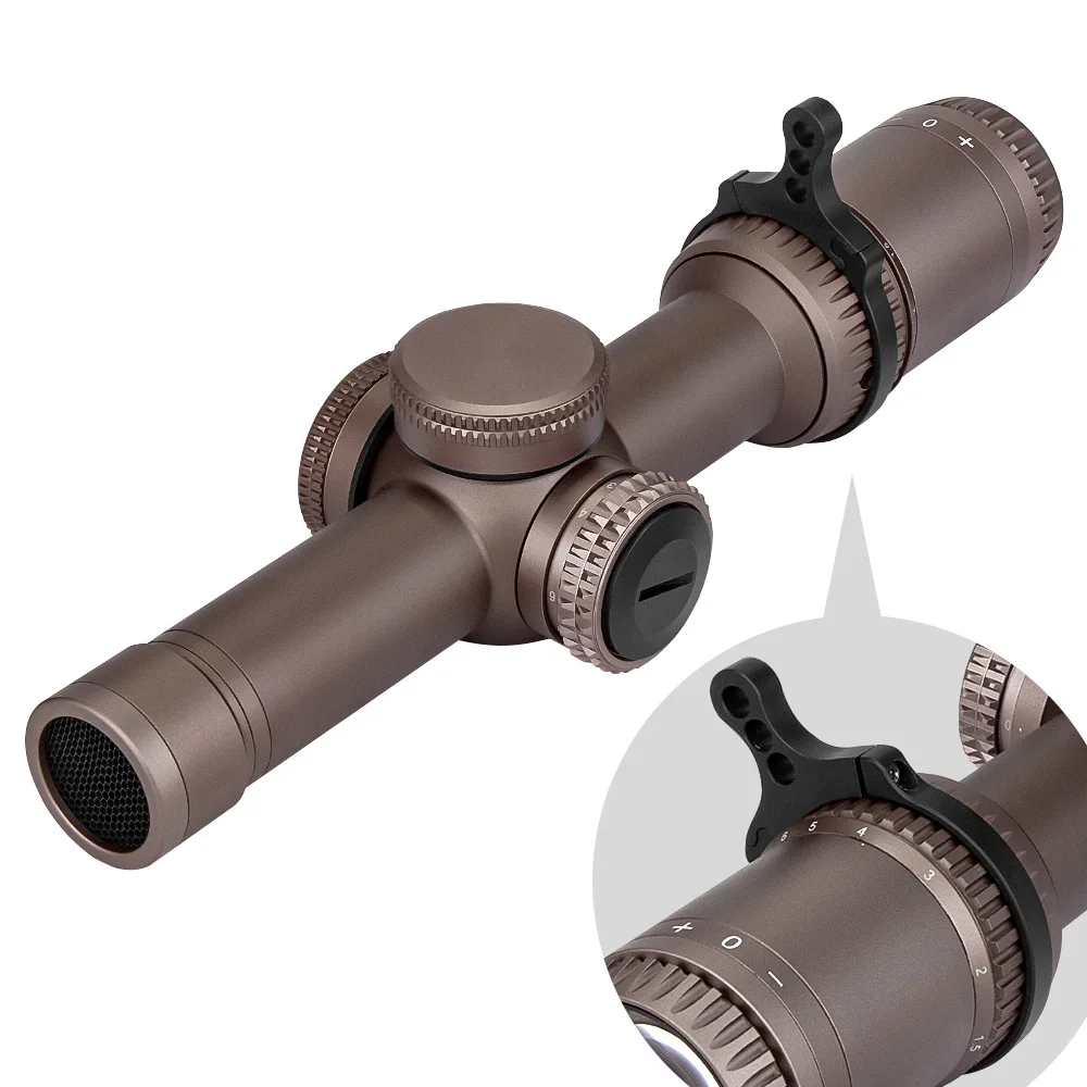 Imagem -02 - Tactical Optics rz Hunting Rifle Âmbito hd Mid Dot Visão Retículo Riflescope Tampa da Bateria Preta Versão Top. 308556 16x24