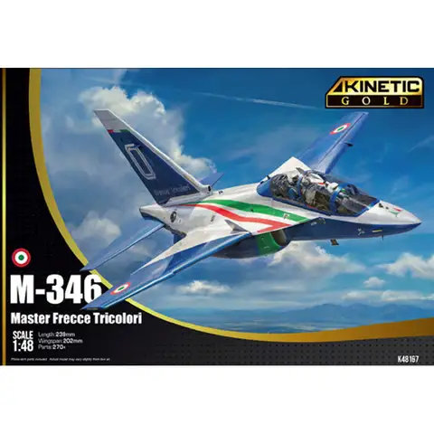 Kinetic Model K48167 1/48 M-346 Frecce Tricolori Gold Series Assembly Model Kit