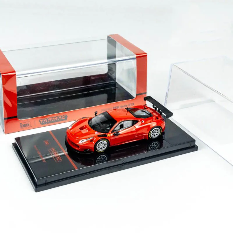 

TW В наличии 1:64 458 Italia GT3 Красная литая под давлением модель автомобиля Коллекция миниатюрных игрушек Tarmac Works