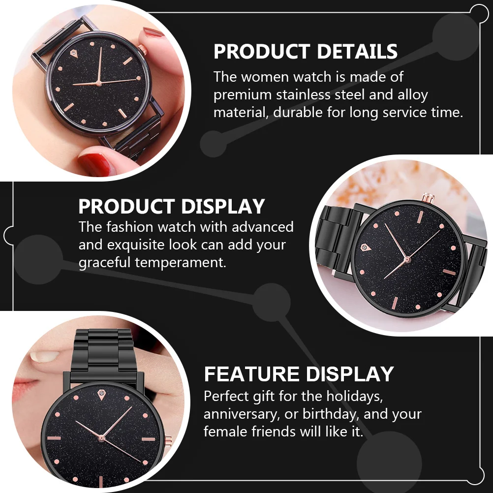 

1Pcs Stainless Steel Women Watch Elegant Casual Belt Watch Lightweight Fashion Lady Wristwatch Lady Wristwatch