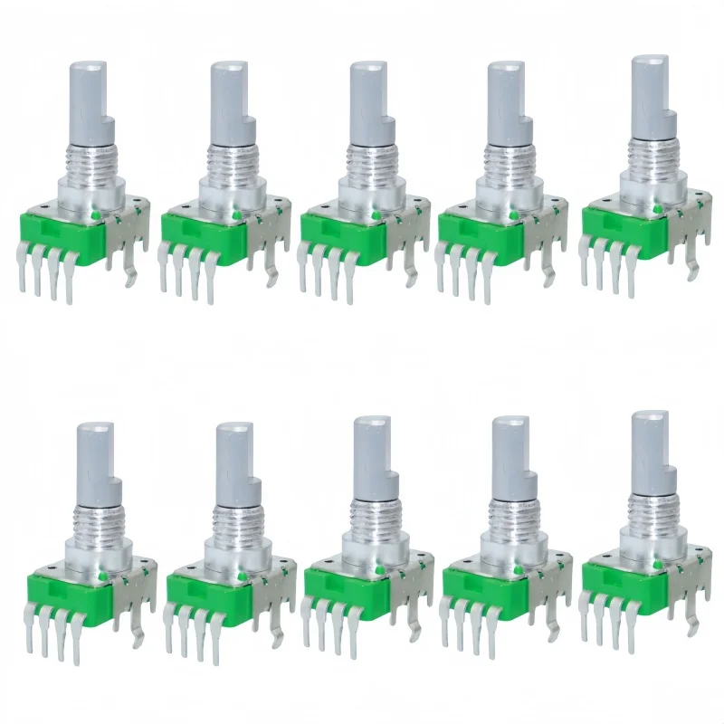 

10 шт. потенциометров Alpha Boss GT10 Volume Effect 0B2.5K 0B10K, 4-контактные, вертикальные, с вращением на 360 градусов, длина полувала 15 мм