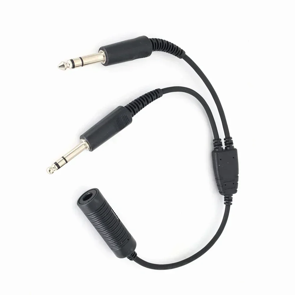 Airbus Headset Adapter Kabel 7,1 mm naar GA Dual Plug Kabel lange levensduur Luchtvaart Hoofdtelefoon lijn accessoires kabel