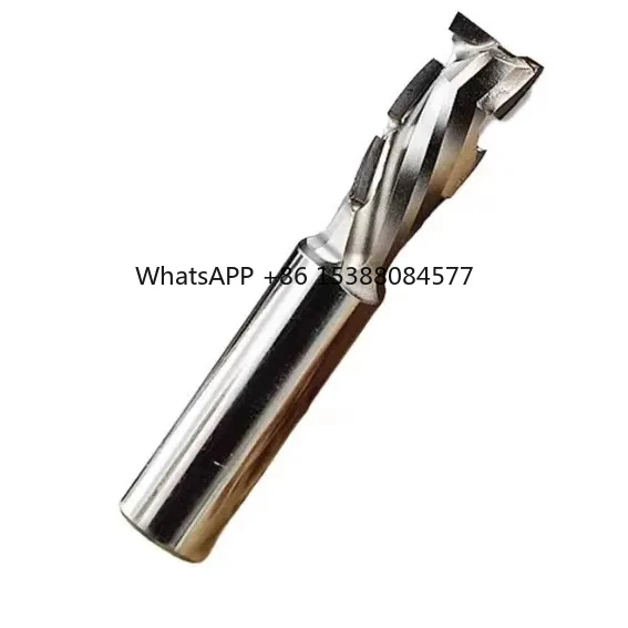 

High Quality CNC Router Bits Z=1+1 Diamond Slotted PCD End Mill 12mm Shank Spiral Cutting Milling Cutter