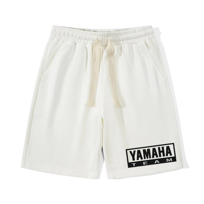 Moda verão nova yamaha ciclismo shorts tendência masculina yamaha motocicleta pesada locomotiva amantes esportes casuais calças de cinco pontos