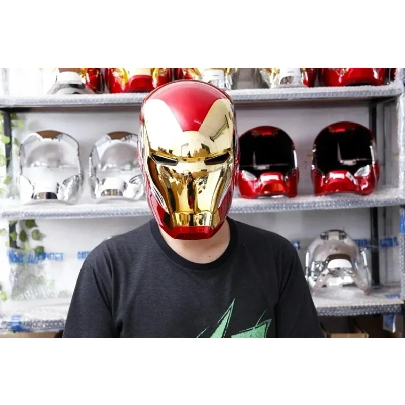 Iron Man MK85 LED Light Fully Automatic Helmet Mask Cosplay Superhero Party Costume Prop Movie Peripherals Cosplay Accessories