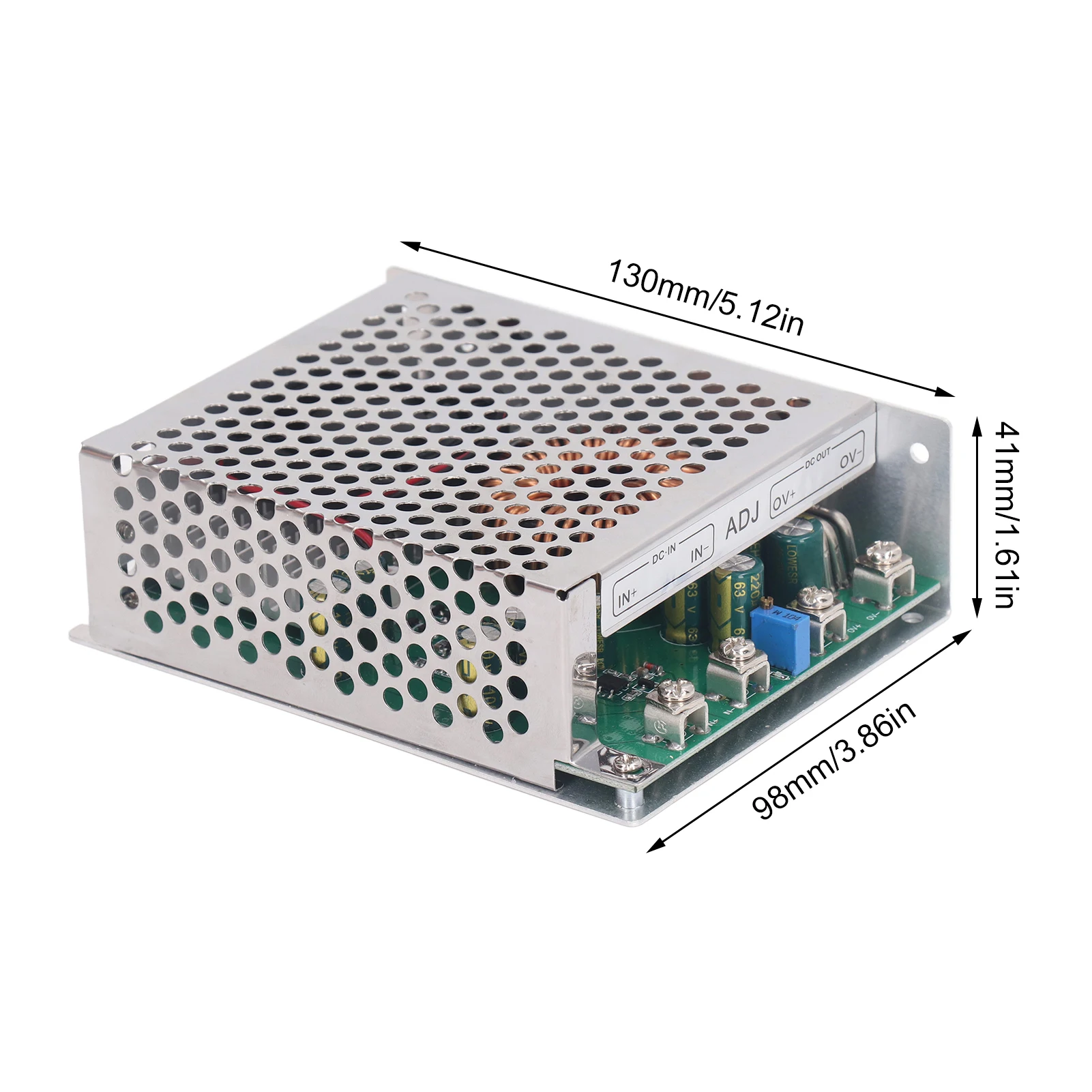 DC to DC Buck Module Converter 50A 1000W DC25-90V Input DC2.5-50V Output Adjustable Buck Converter Module with Cooling Fan