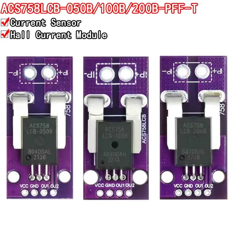 ACS758LCB 050B PFF T Modulo sensore di corrente hall a corrente lineare