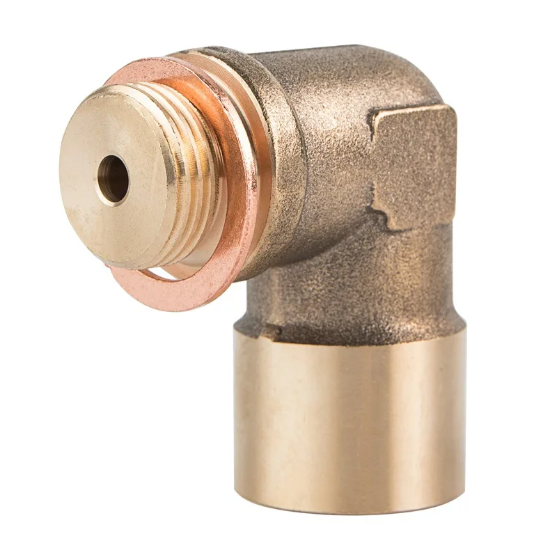 

Адаптер для датчика кислорода 90 градусов, латунный фитинг-угольник M18*1.5