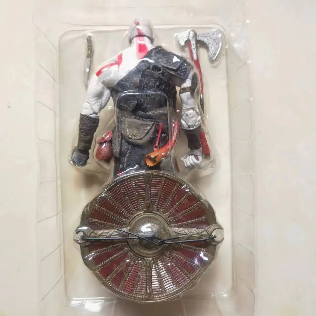 Anime God Of War Kratos Vinyl Model  Figure Christmas Gift for Children 20cm