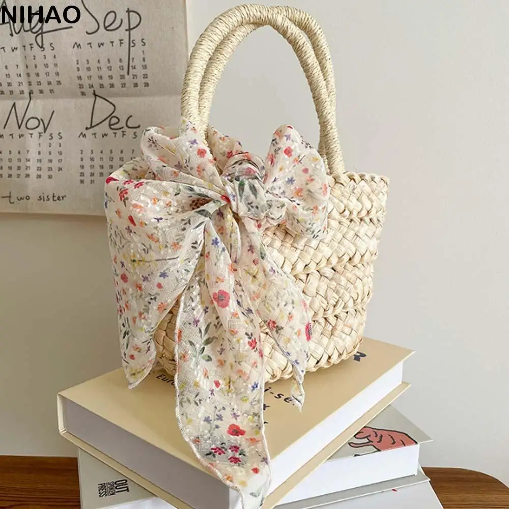 

Hijab Scarf Breathable Spring Silk Scarves Pastoral Style Turban Floral Headscarf Thin Light Triangular Headband Bag Accessories