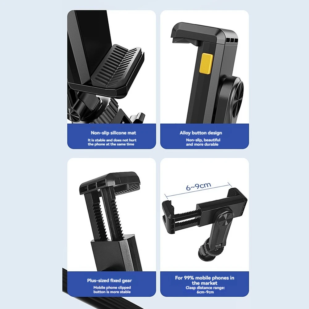 ABDE-Hands Free Wearable Neck Holder Phone Stand Universal Hanging Mount For Holder Gopro Dock Station Bracket